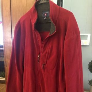 Men’s Saddlebred Zip Up Jacket Size XXL, Red